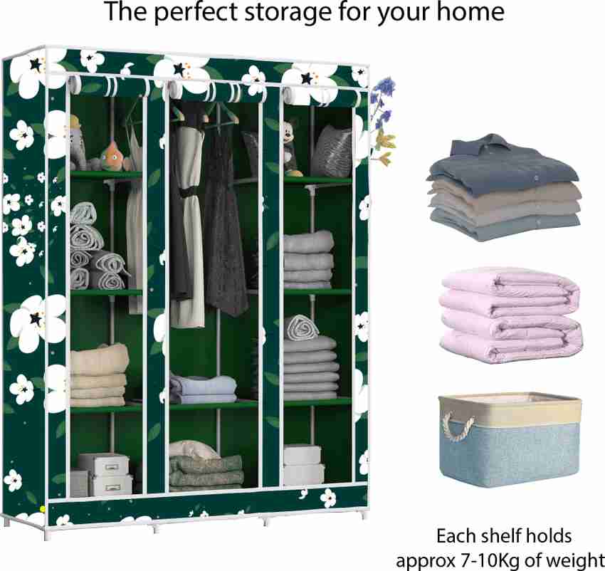 Flipkart Perfect Homes Studio C2 White Lily Printed Carbon Steel
