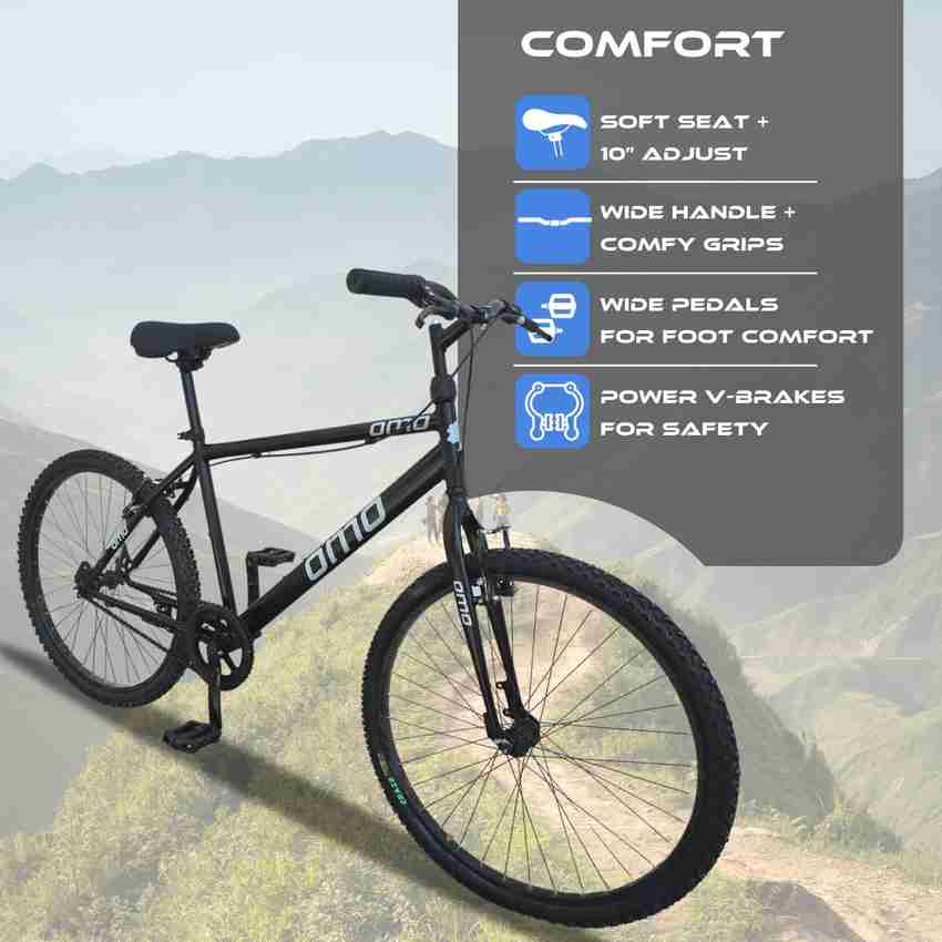 OMO Model 1.0 ECO Light Weight Hybrid Cycle 26T Single Speed Steel Rims 26 T Hybrid Cycle City Bike Price in India Buy OMO Model 1.0 ECO Light Weight Hybrid Cycle 26T