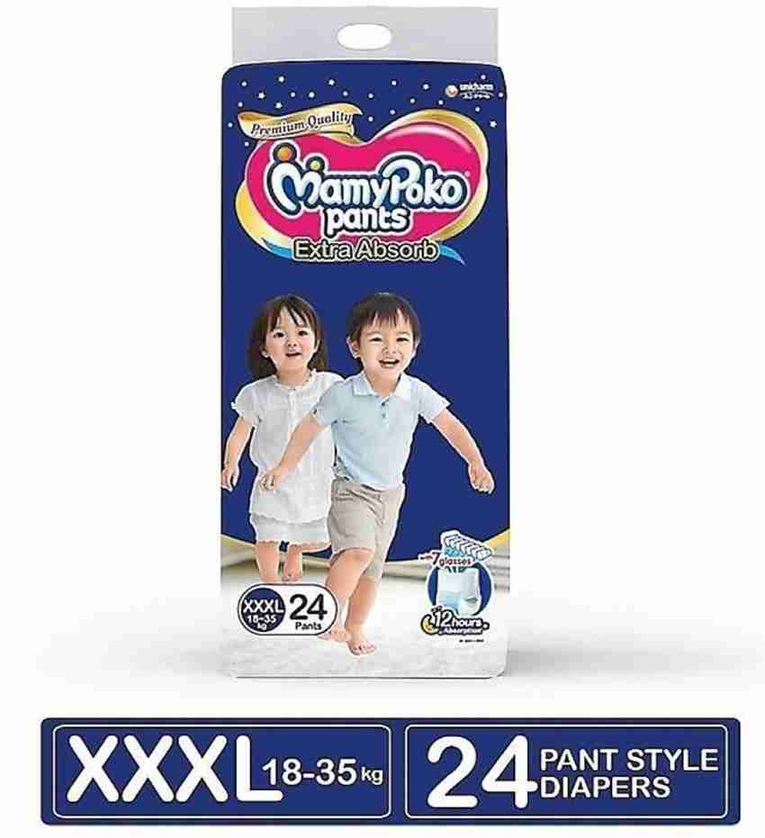 MAMY POKO PANTS Extra Absorb Diper Pants XXXL 24 Counts XXXL