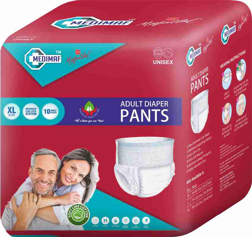 lyfcare Adult Pull -Up Pants Diapers ,Extra Large / XL-10 Pieces
