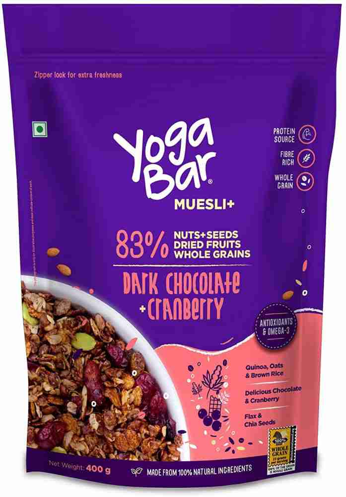 Yogabar Chocolatey Breakfast Combo, Dark Chocolate Muesli 400g, Dark  Chocolate Oats 400g, Dark Chocolate Peanut Butter 400g Combo Price in  India - Buy Yogabar Chocolatey Breakfast Combo