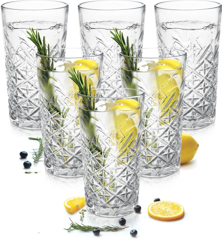 TREO (Pack of 6) Milton Gripper Tall Glass Set of 6 280 ml Glass Set  Water/Juice Glass Price in India - Buy TREO (Pack of 6) Milton Gripper Tall  Glass Set of