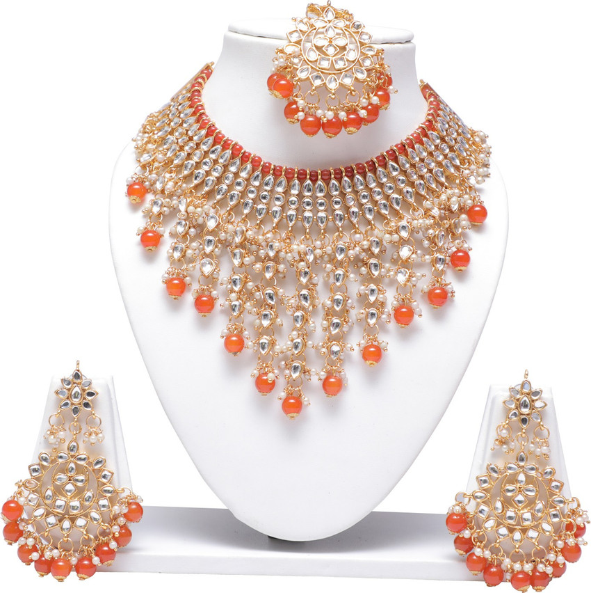 Orange colour jewellery 2025