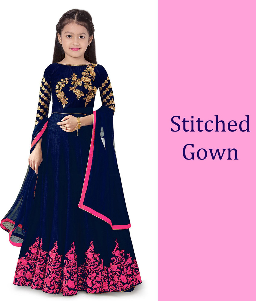 Trilok Fab Girls Maxi Full Length Party Dress Price in India Buy