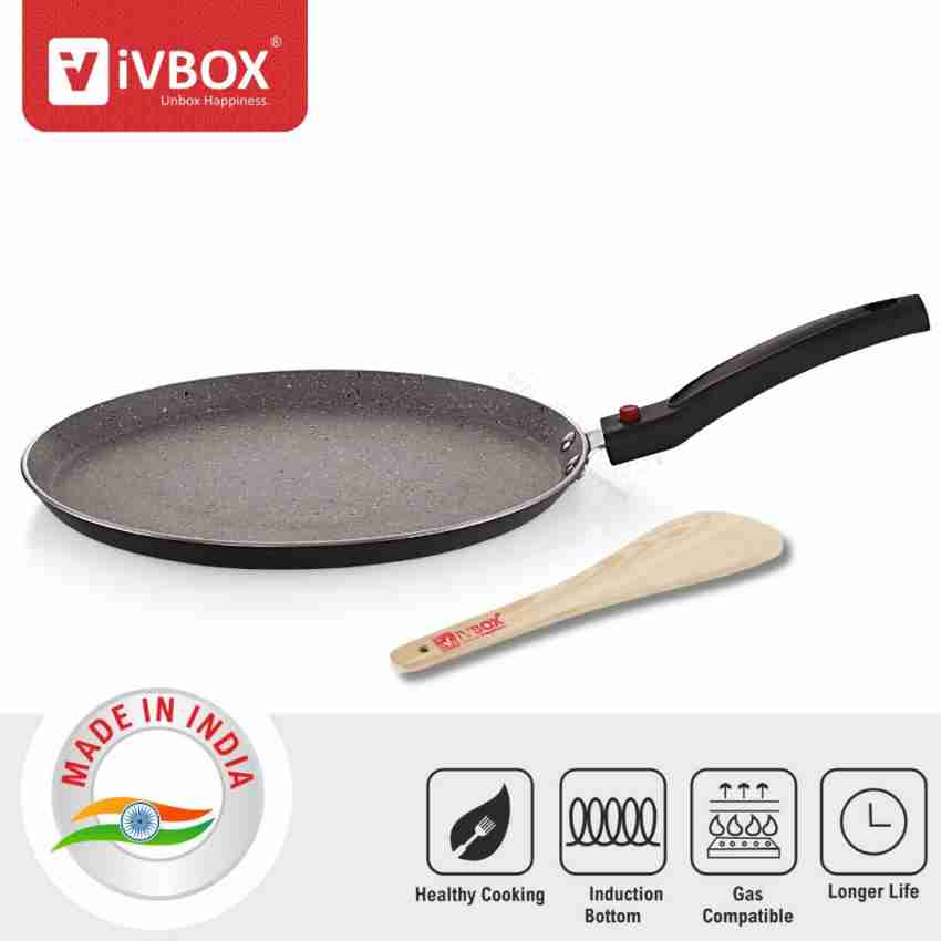 iVBOX Magic-28cm induction 3mm Thick Non Stick Tawa For Dosa and