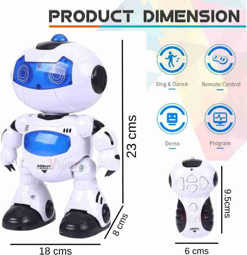 FOLZERY Intelligent Robot Multi-function Charging Children's Toy Dancing  Remote Control 