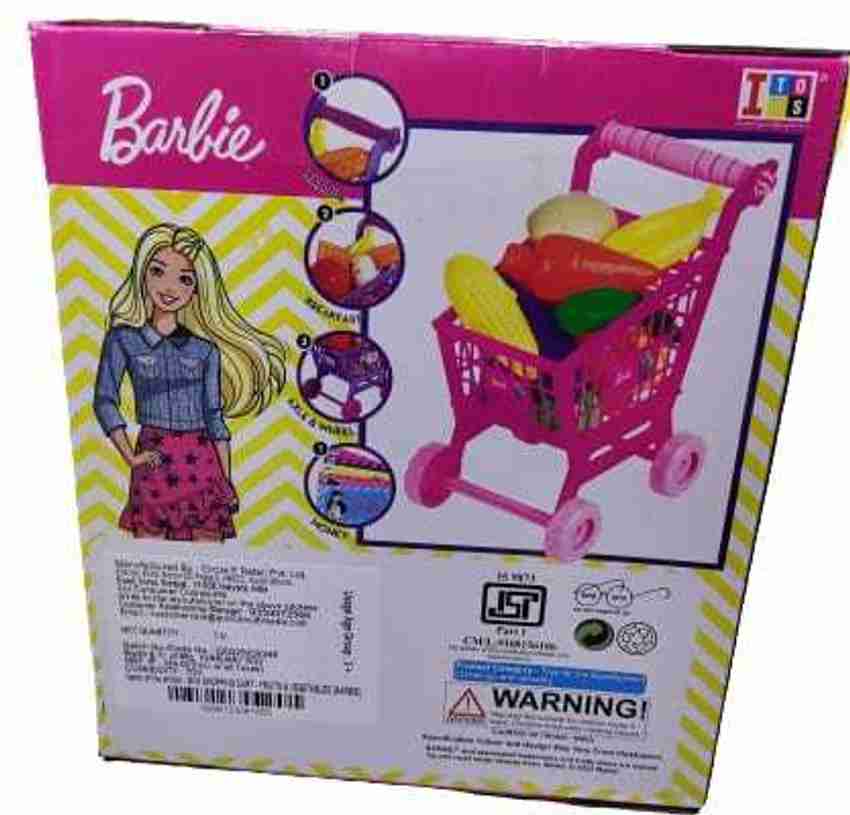 Barbie grocery cart store