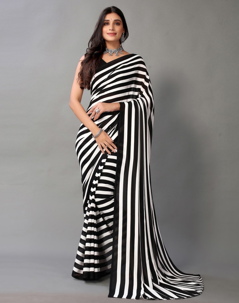 Striped sarees clearance online