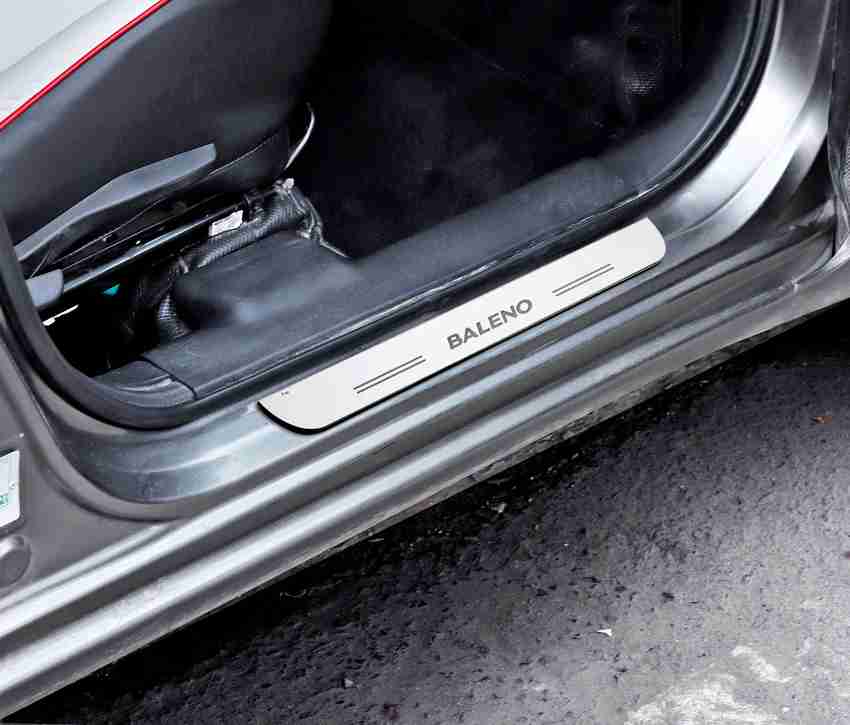 carxen Car Door Foot Step Led Sill Plate With Mirror Finish for compatible with Maruti Suzuki Baleno Set of 4PCS Blue Door Sill Plate Price in India Buy carxen Car Door