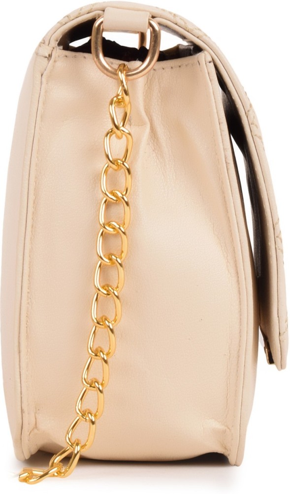 ROLEXO Gold Sling Bag Classic Fashionable Gold Chain Strap Crossbody Hobo  Shoulder Slingbag For Women Golden - Price in India