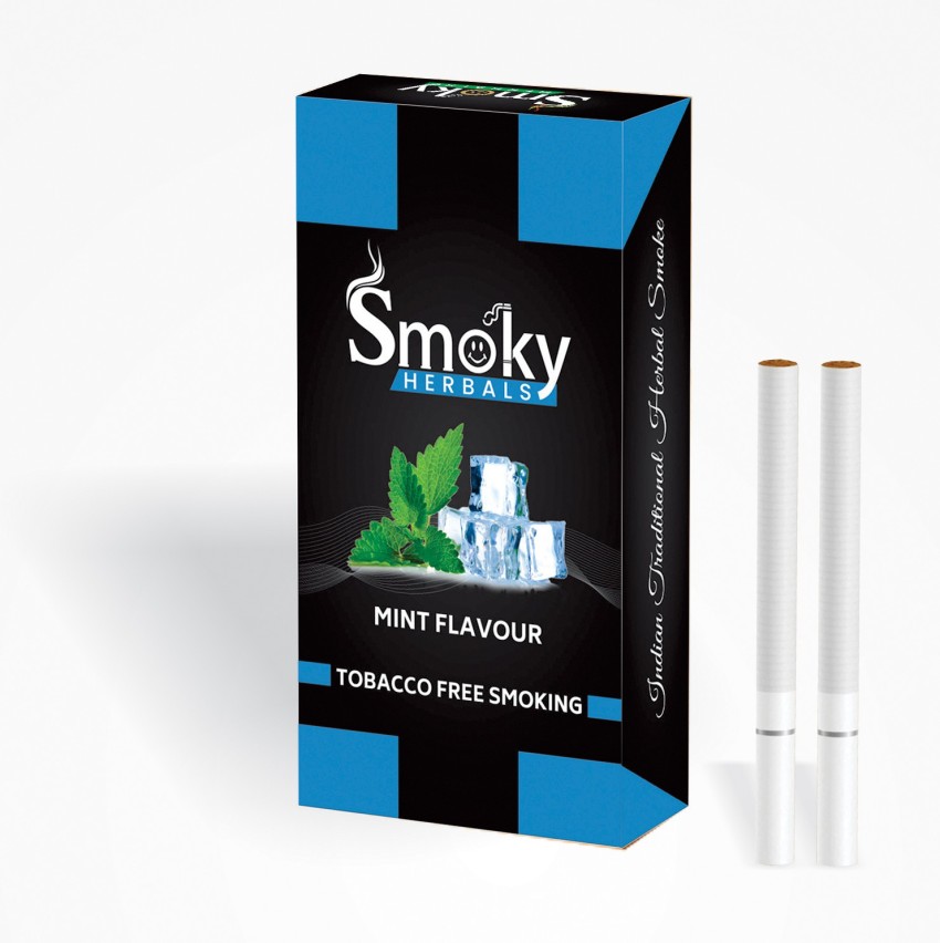 Smoky Herbals 100 Tobacco Nicotine Free Cigarette Mint