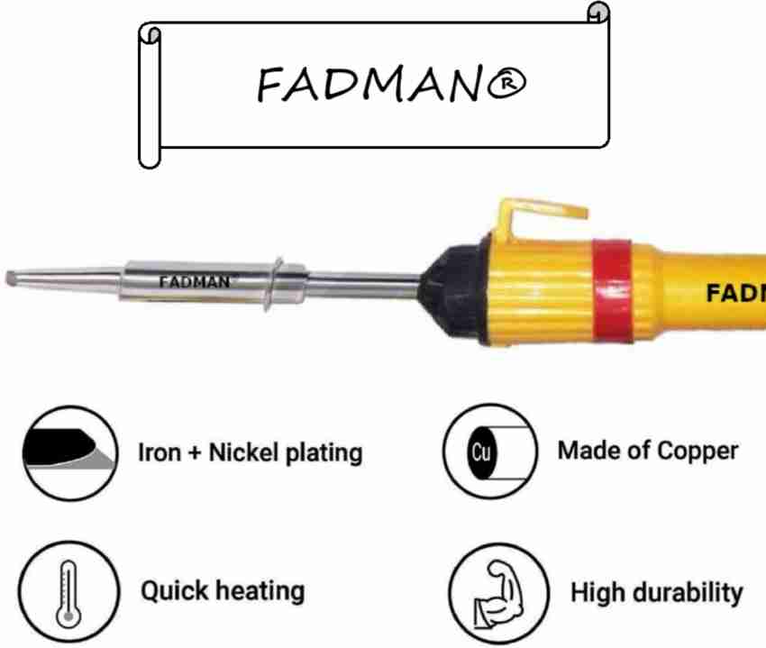 Buy Fadman Basic Complete Soldering Iron Kit, Wire Cutter, Solder Wire,  Soldering Flux, De Soldering Pump, Electric 2In1 Screw Driver, Digital  Multimeter, 20W Glue Gun (Set Of 14) Online at Best Prices