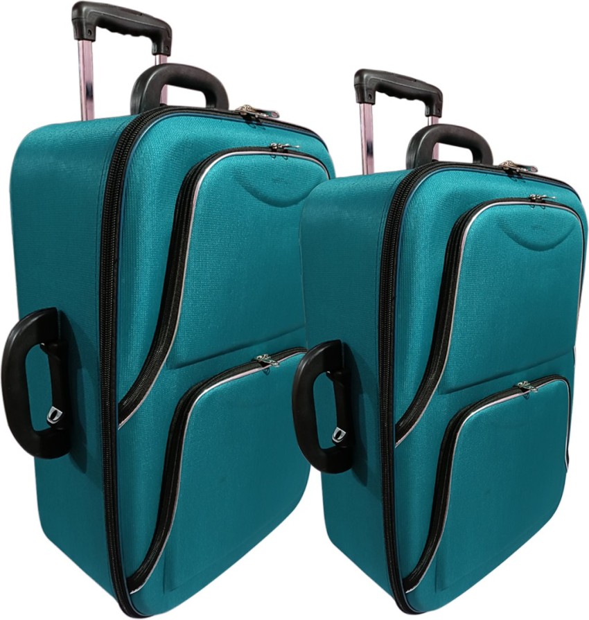 Frontsy Trolley bags Travel Bags, Tourist Bags Suitcase, Luggage Bage  Expandable Cabin & Check-in Set 2 Wheels - 24 inch blue - Price in India