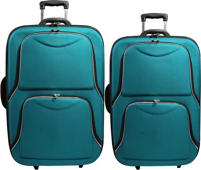 Frontsy Trolley bags Travel Bags, Tourist Bags Suitcase, Luggage Bage  Expandable Cabin & Check-in Set 2 Wheels - 24 inch blue - Price in India