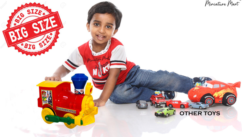 Miniature Mart Jumbo Hand Push Go Train Engine Toy For Boys