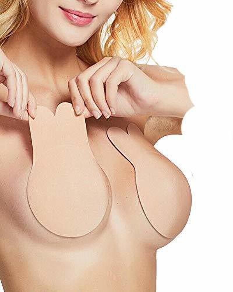 Shihen Reusable Boob Lift Cup for Perfect Breast Push Up Booby Tape,Breast  Cover Cup Cotton, Silicone Peel and Stick Bra Pads