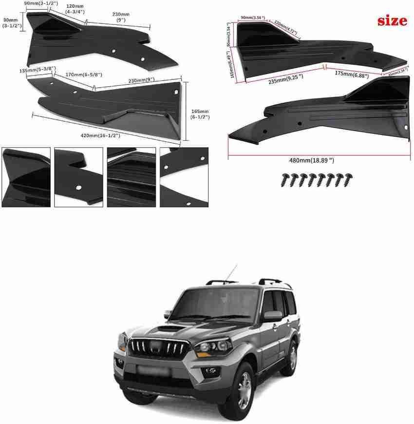 Mahindra scorpio store front bumper guard