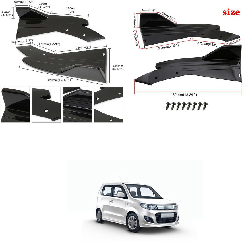 Wagon r hot sale bumper diffuser