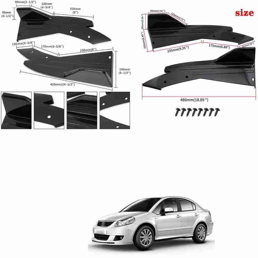 XZRTZ Rear Bumper Splitter Lip Diffuser Wrap Angle Anti Scratch