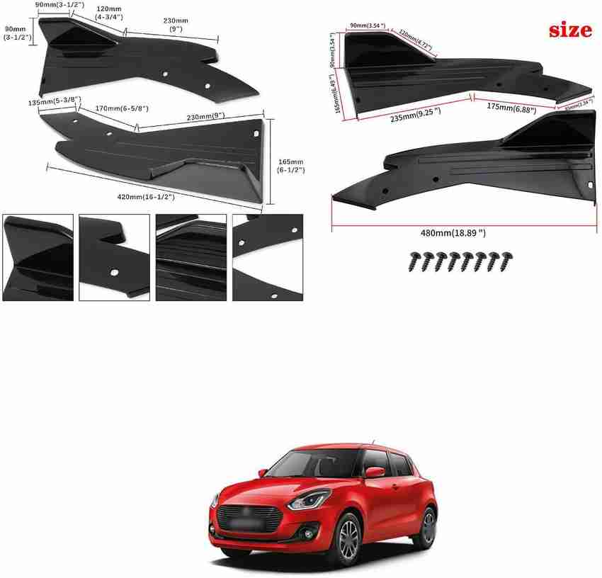 Swift rear bumper diffuser deals