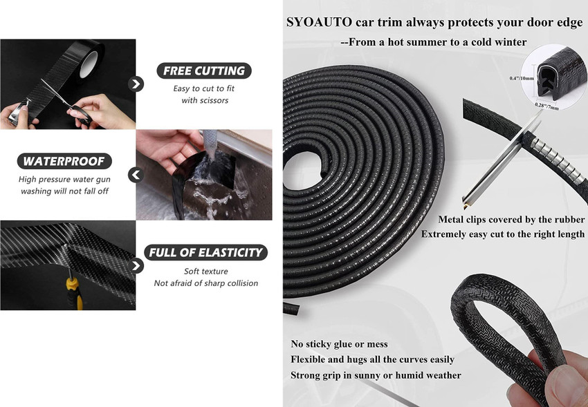 Metal car door edge guards cheap