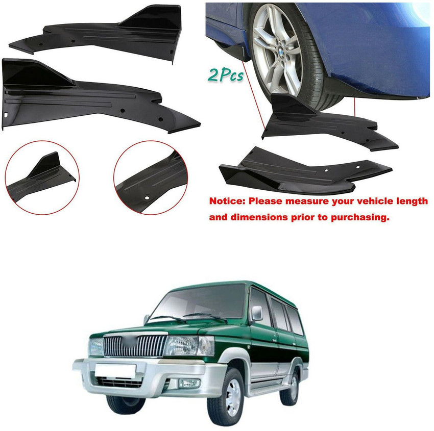 Qualis rear outlet bumper corner