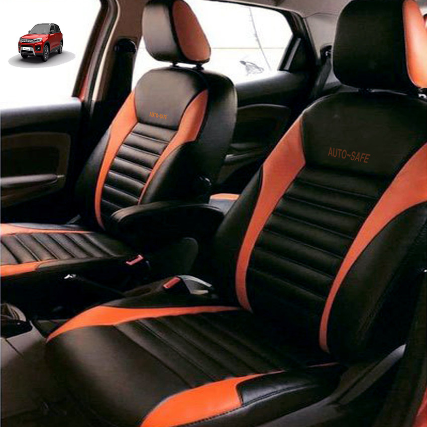 AutoSafe PU Leather Car Seat Cover For Maruti Vitara Brezza Price in India Buy AutoSafe PU Leather Car Seat Cover For Maruti Vitara Brezza online at Flipkart