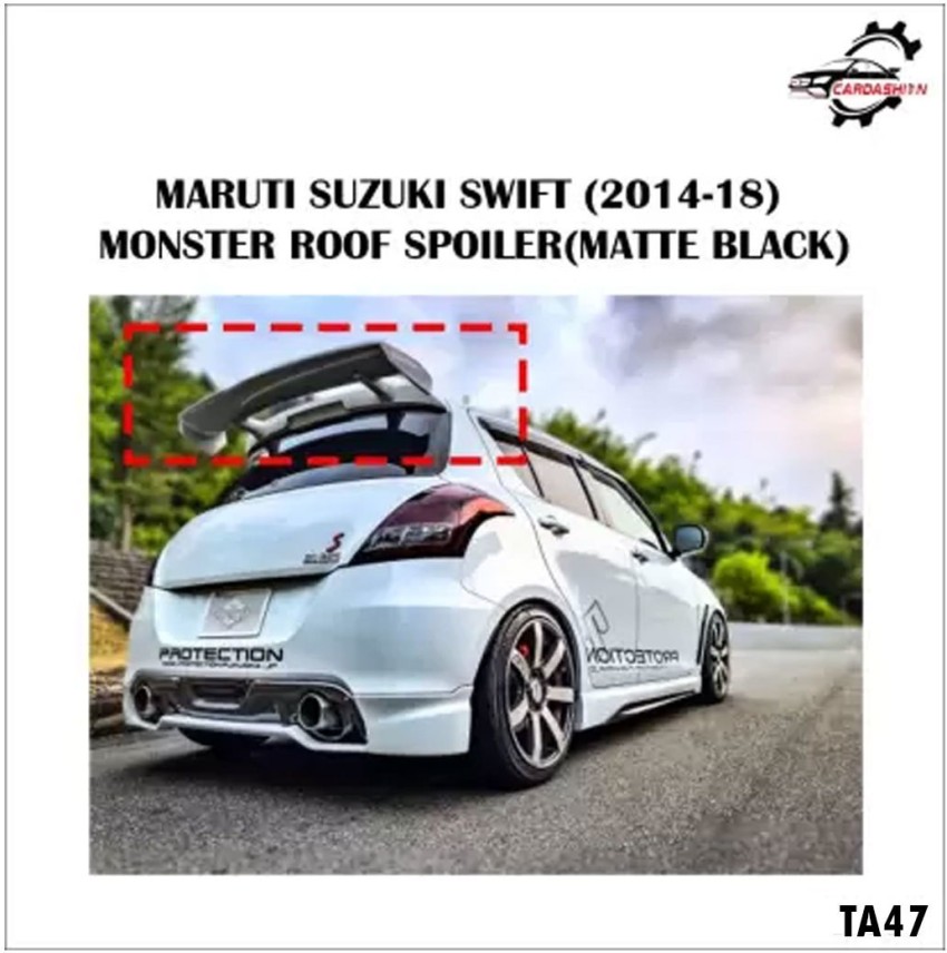 cardashion Monster Roof Spoiler for Suzuki Swift Car Spoiler Price in India  - Buy cardashion Monster Roof Spoiler for Suzuki Swift Car Spoiler online  at