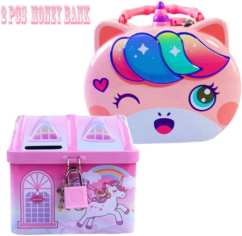 Kids bank with lock on sale