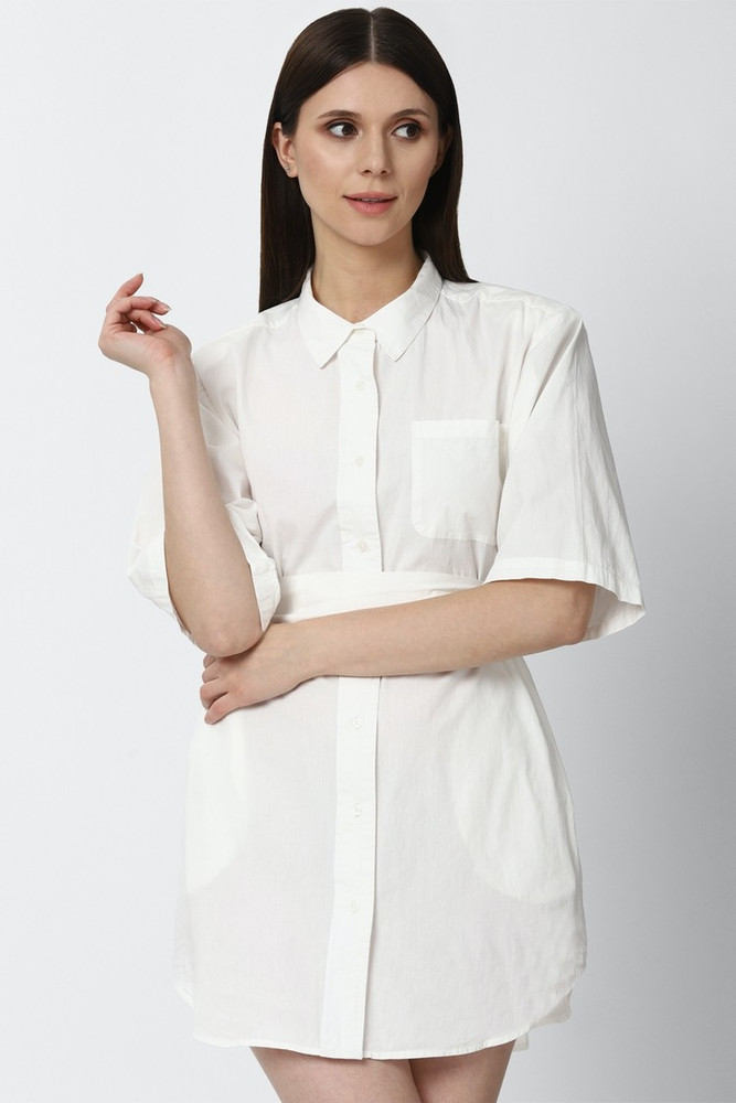 White button down dress forever 21 discount