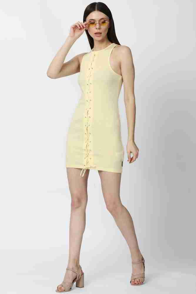 Forever 21 long yellow dress best sale