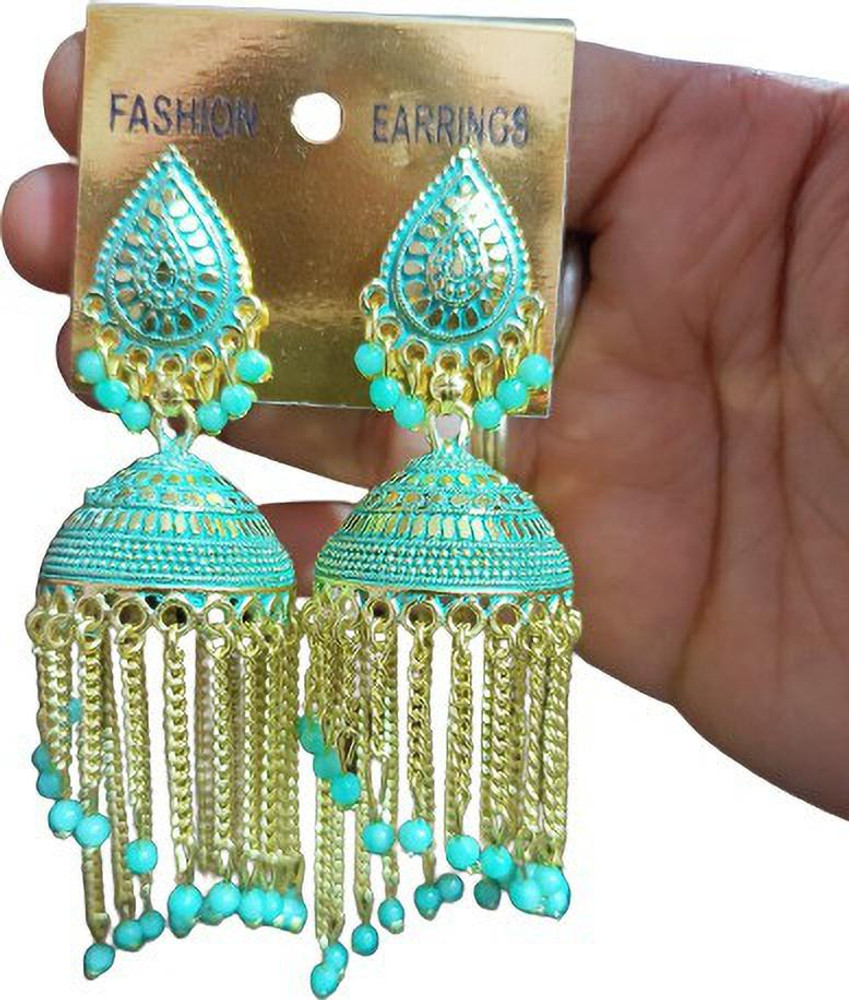 Flipkart Buy Ditvi Hanging Earrings for Women Brass Jhumki Earring Brass Jhumki Earring Online at Best Prices in India