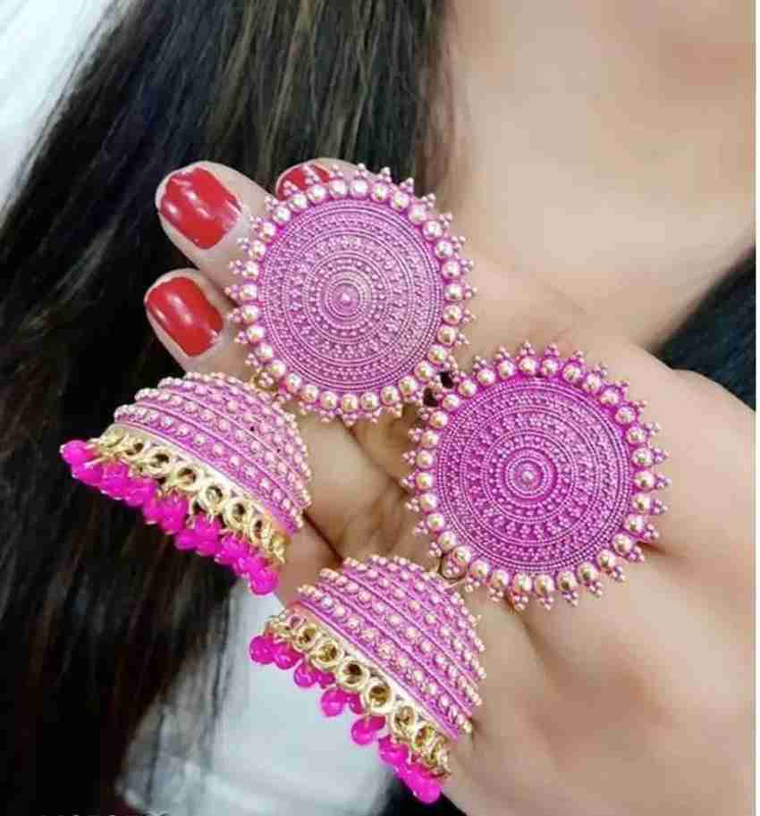 Flipkart Buy Ditvi Beautiful Attractive Big Kundan Jhumka