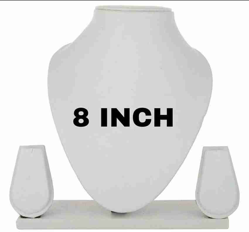 White necklace display deals stand