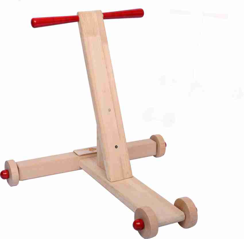 Traditional wooden walker for baby clearance