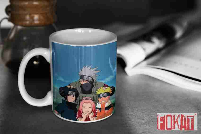 Mug Anime Naruto No. 14, Mug With Print, Naruto Uzuma, Kakashi Hatake,  Sakura Haruno, Driarai, 330