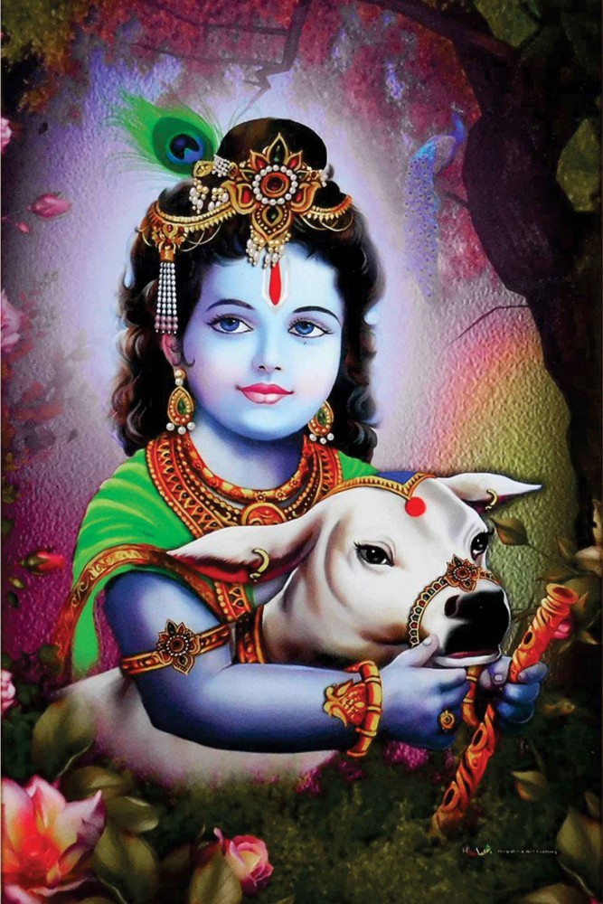 Shri Krishna Photo - Bab Calf - sri krishna photos Wallpaper Download |  MobCup