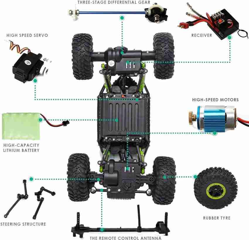 Rc rock crawler sales battery