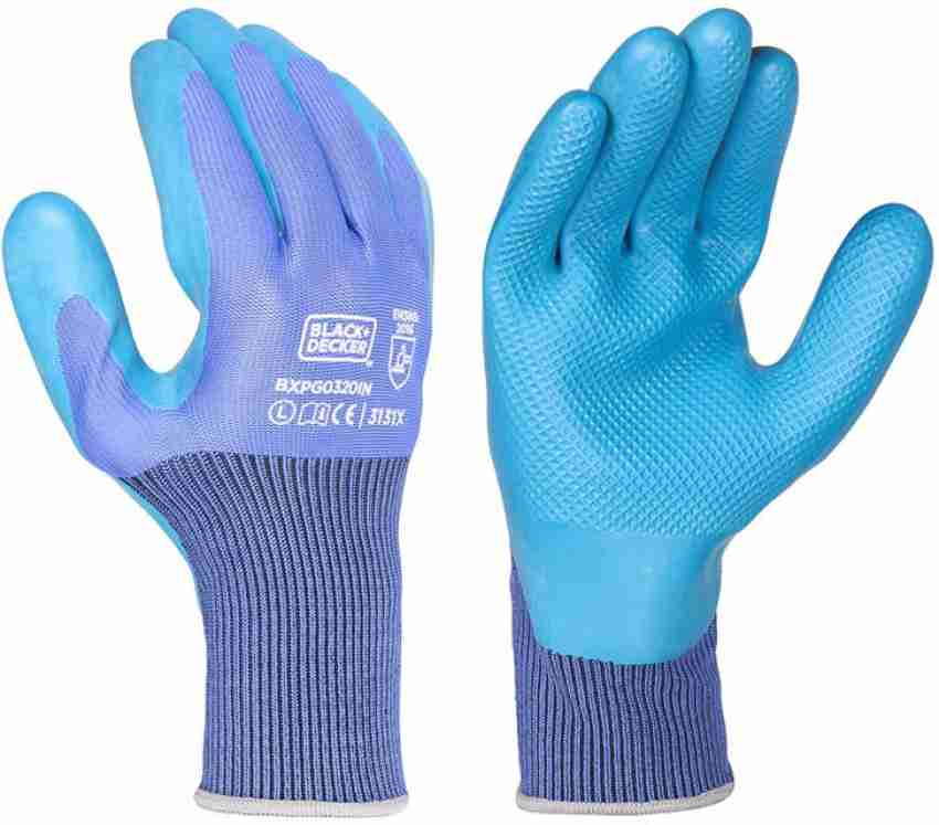 BLACK DECKER BXPG0320IN Latex Polyester Safety Gloves Price in