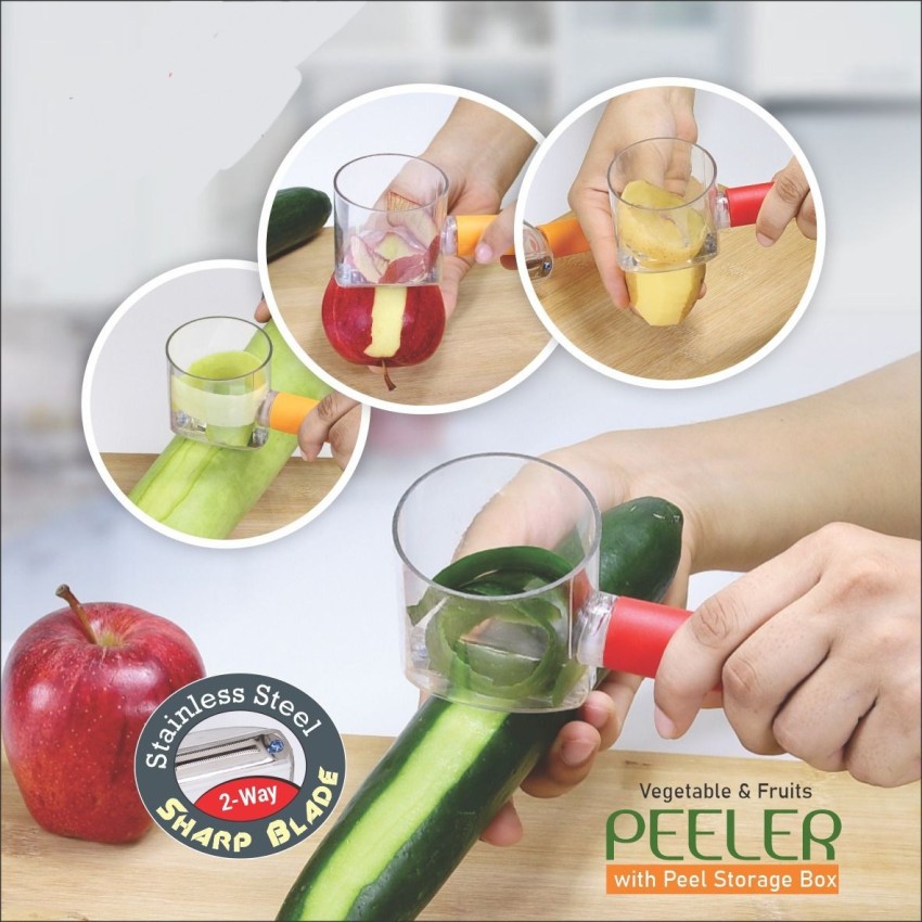 Vegetable Peeler with Container Fruit Peelers with Box for Potato