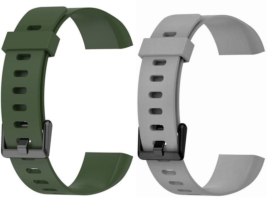 valente Pack of 2 Buckle Silicone Strap for Realme Smart Band
