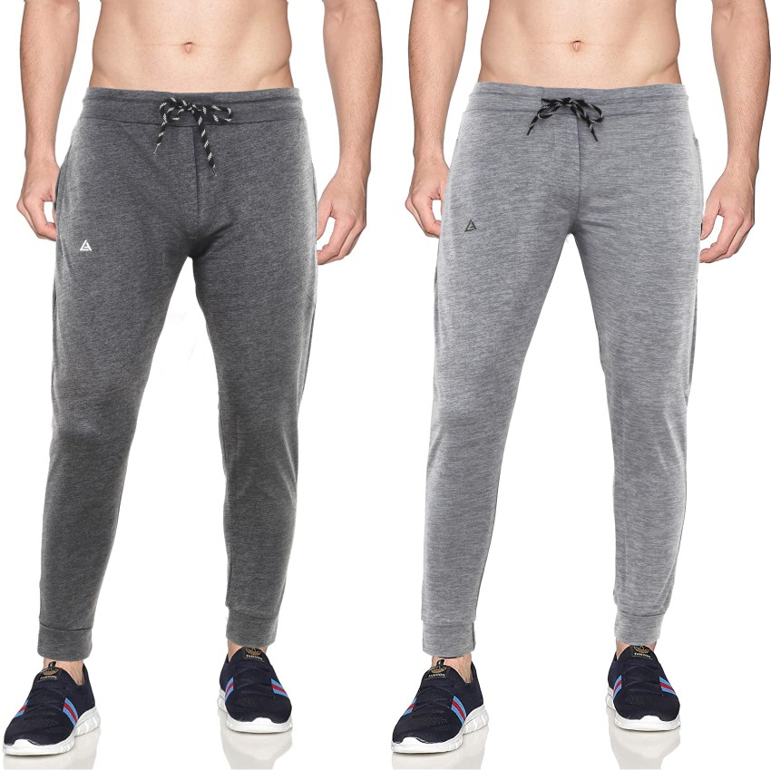 AVOLT Solid Men Grey Track Pants - Buy AVOLT Solid Men Grey Track Pants  Online at Best Prices in India