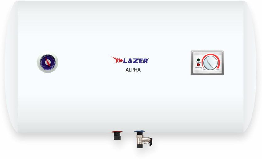 Lazer 25 L Storage Water Geyser (ALPHA Horizontal Glassline 5 Star, White)  Price in India - Buy Lazer 25 L Storage Water Geyser (ALPHA Horizontal  Glassline 5 Star, White) online at Flipkart.com