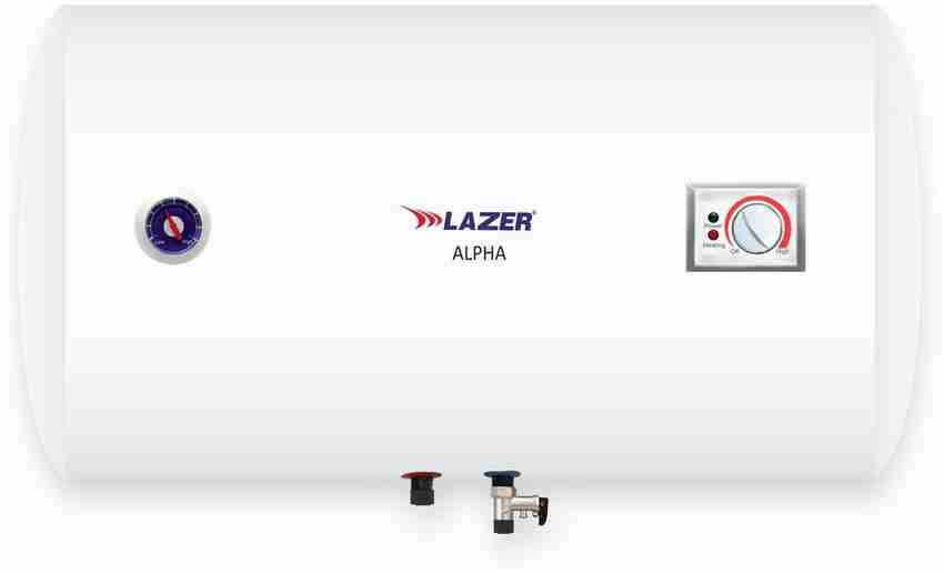 Lazer 50 L Storage Water Geyser (ALPHA Horizontal Glassline 5 Star, White)  Price in India - Buy Lazer 50 L Storage Water Geyser (ALPHA Horizontal  Glassline 5 Star, White) online at Flipkart.com