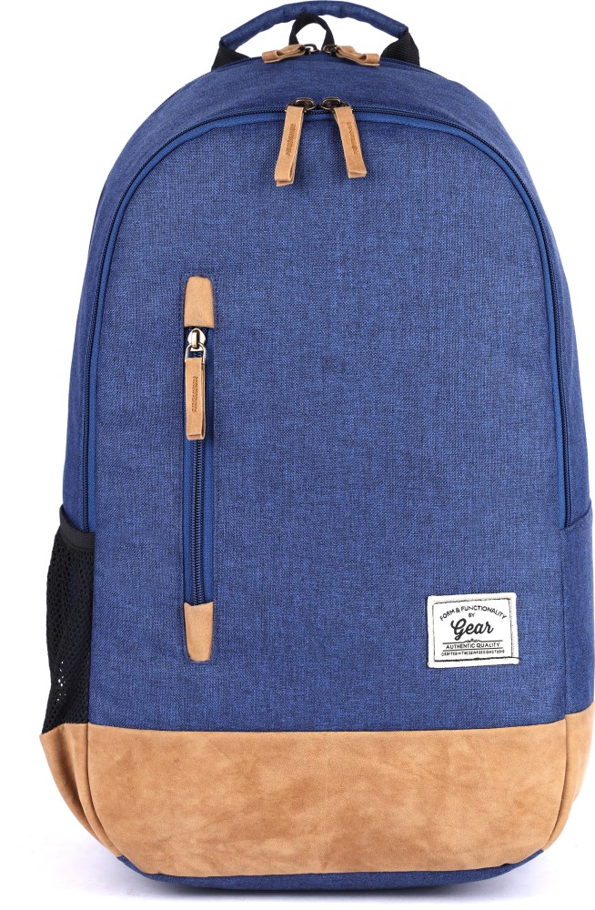 Gear Campus 8 Backpack 25 L Backpack Royal Blue Brown Price in India Flipkart