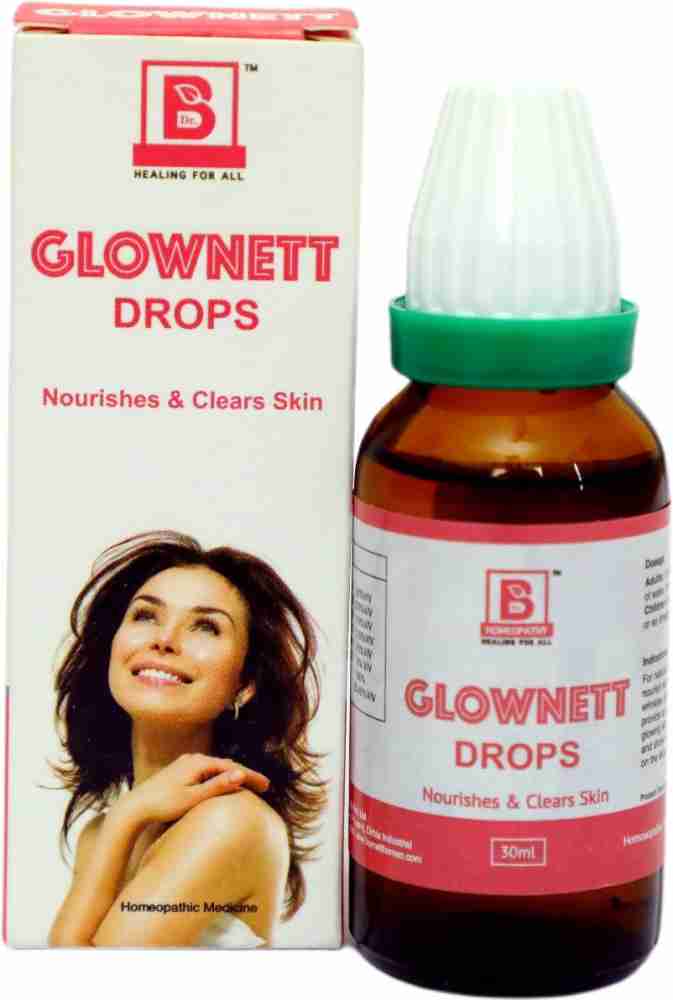 Burnett Homeopathy Glonett drops nourishes and clears skins Price in India  - Buy Burnett Homeopathy Glonett drops nourishes and clears skins online at