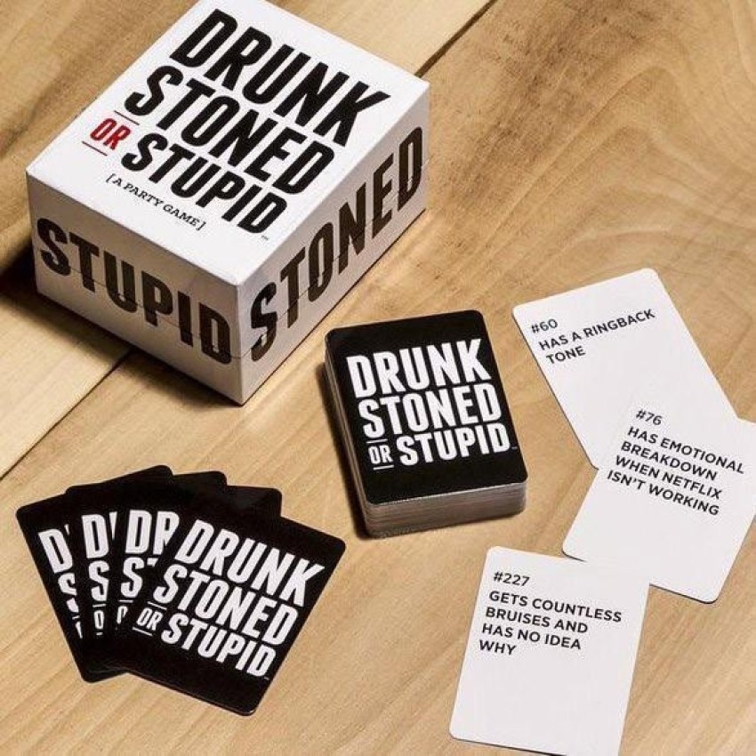 KNAFS DRUNK STONED OR STUPID CARD GAME FOR ADULT Adult Humor Card Games - DRUNK  STONED OR STUPID CARD GAME FOR ADULT Adult Humor Card Games . shop for  KNAFS products in
