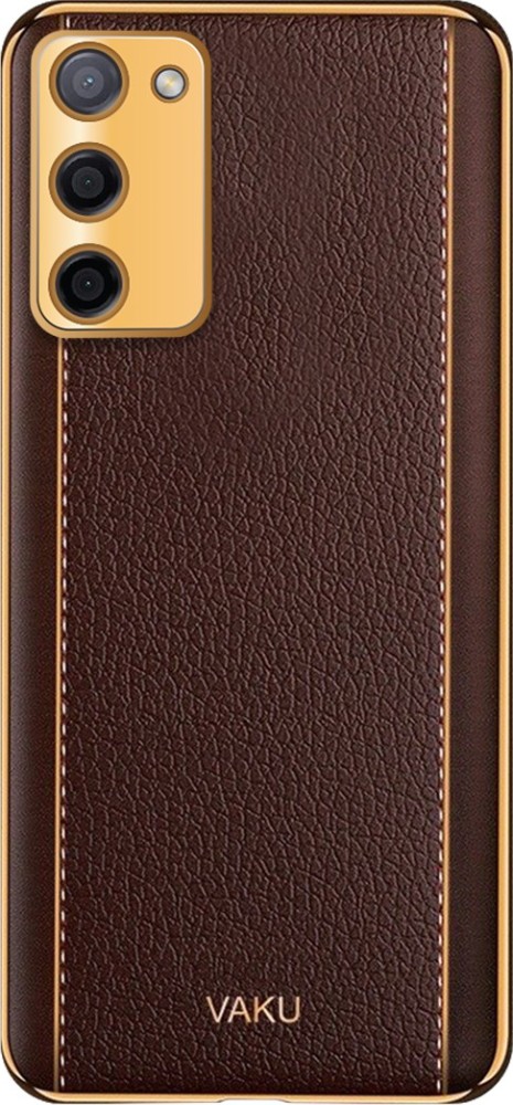 Vaku Luxos Back Cover for Oppo A53s 5G Cheron Leather Electroplated Soft  TPU - - Vaku Luxos 