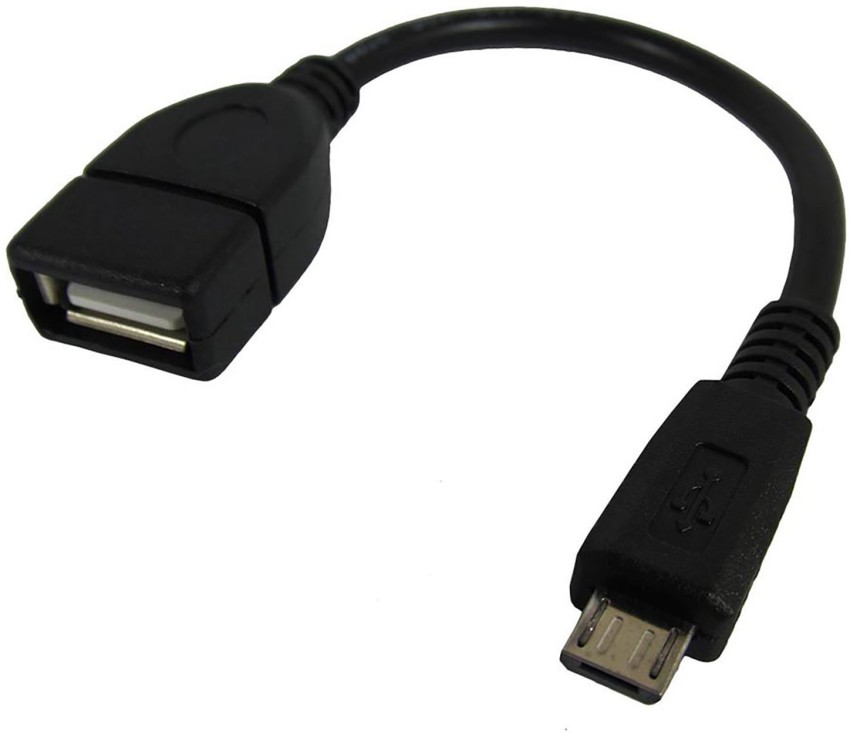 ASTRUM Micro USB Cable 0.15 m OD020 Micro USB OTG to USB 2.0 Cable - Black  - ASTRUM 