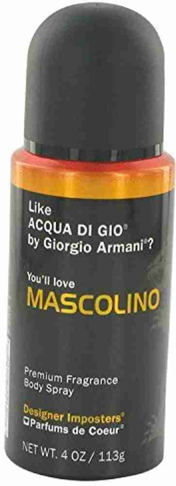 Body spray 4 oz designer imposters mascolino by parfums de coeur stores top
